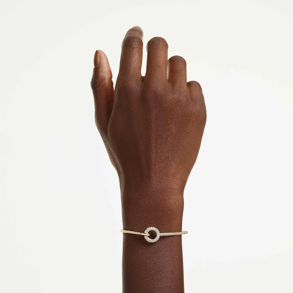 SWAROVSKI PULSERA BANGLE PAVÉ DEXTERA ACABADO ORO PARA MUJER | DORADO