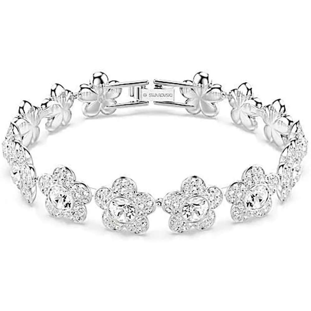 SWAROVSKI PULSERA FLORES PARA MUJER | TRANSPARENTE