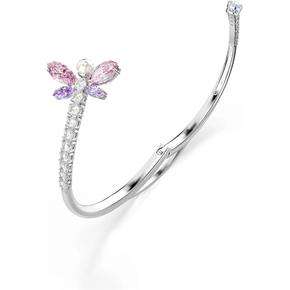 SWAROVSKI ARIANA GRANDE PULSERA BANGLE LIBÉLULA ACABADO RODIO PARA MUJER LARGE | MULTICOLOR