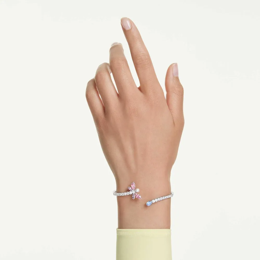SWAROVSKI ARIANA GRANDE PULSERA BANGLE LIBÉLULA ACABADO RODIO PARA MUJER LARGE | MULTICOLOR