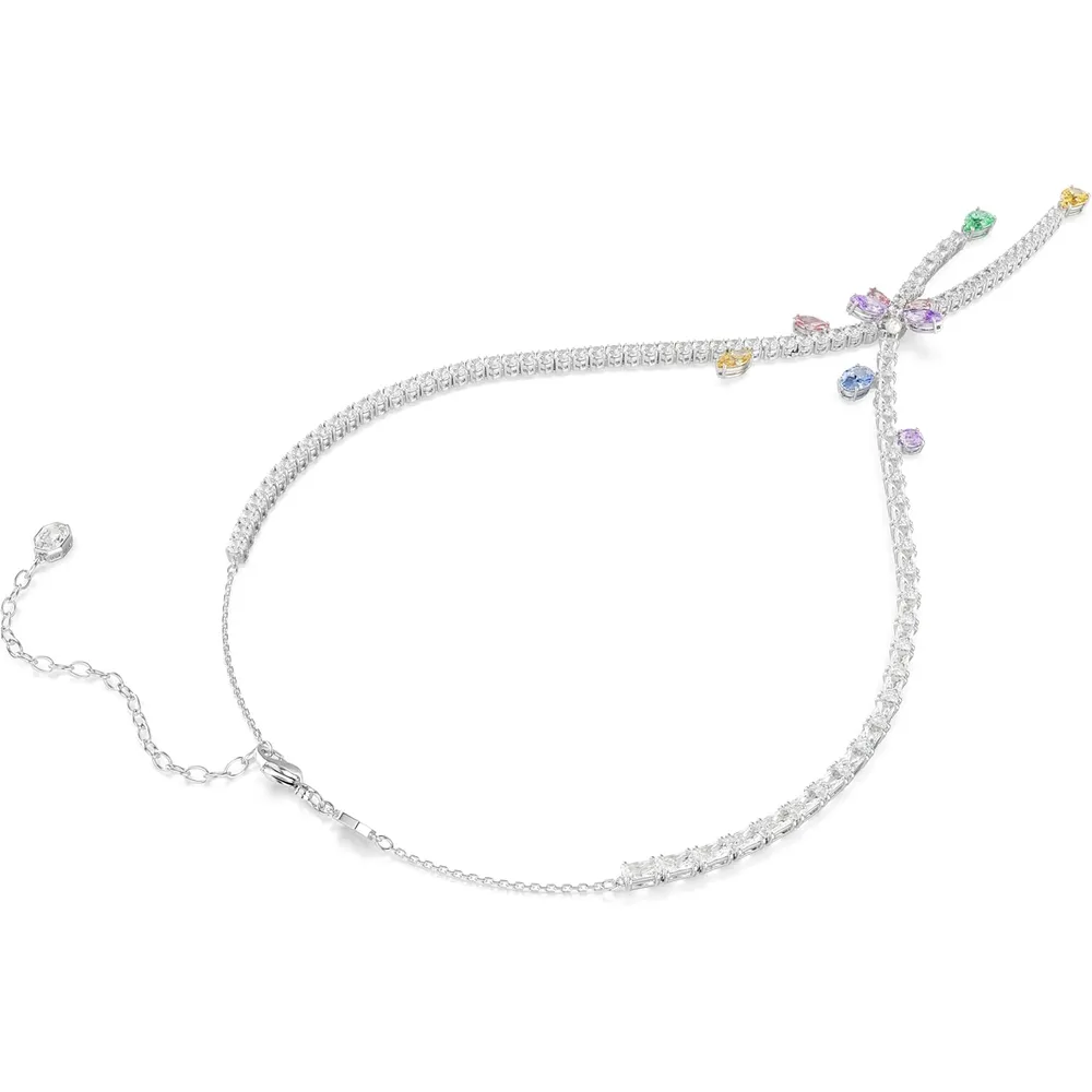SWAROVSKI ARIANA GRANDE COLLAR LIBÉLULA CRUZADO ACABADO RODIO PARA MUJER | MULTICOLOR