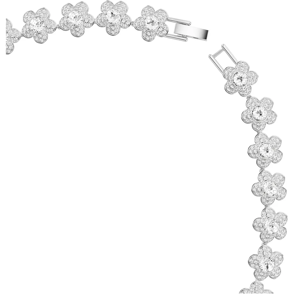 SWAROVSKI ARIANA GRANDE COLLAR FLORES ACABADO RODIO PARA MUJER | TRANSPARENTE