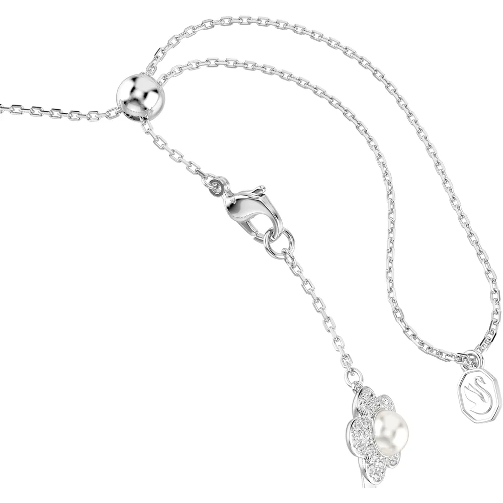 SWAROVSKI ARIANA GRANDE COLLAR FLORES PERLAS PARA MUJER | TRANSPARENTE