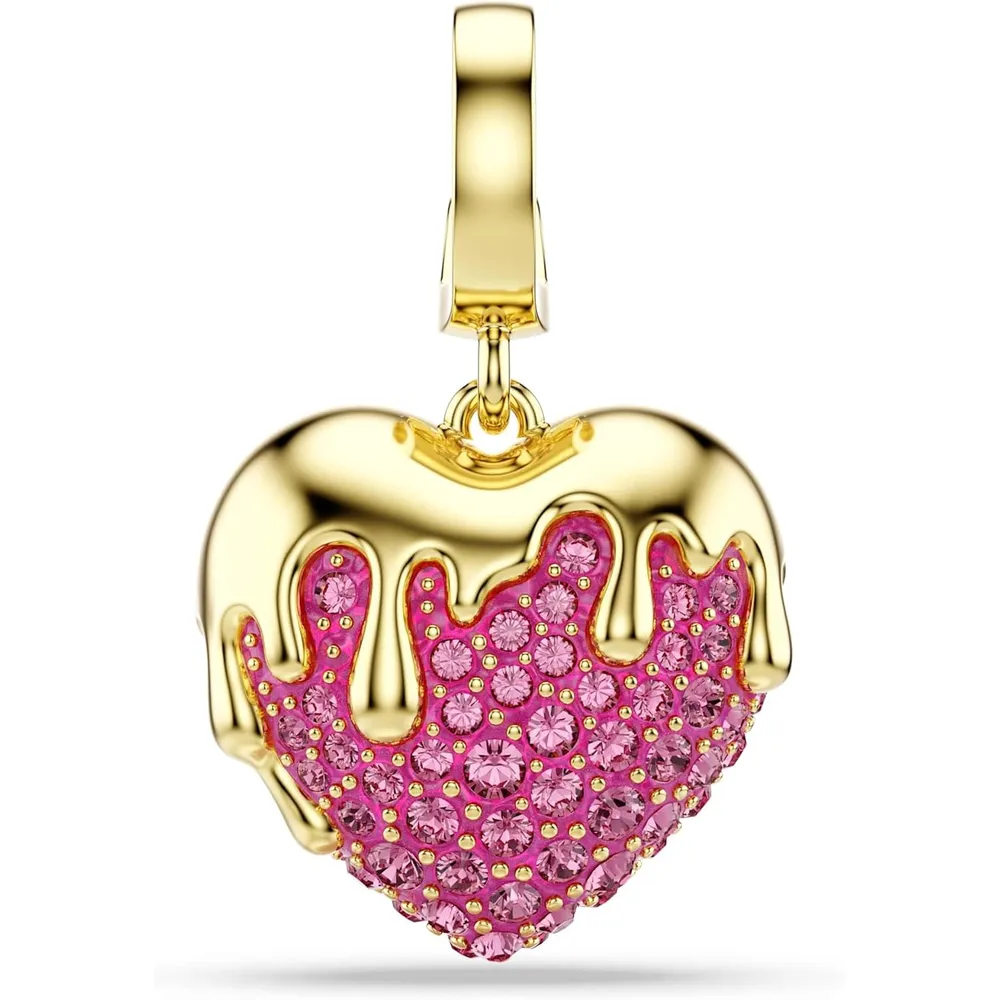 SWAROVSKI CHARM IDYLLIA ACABADO EN ORO ROSA PARA MUJER | ROSADO / DORADO
