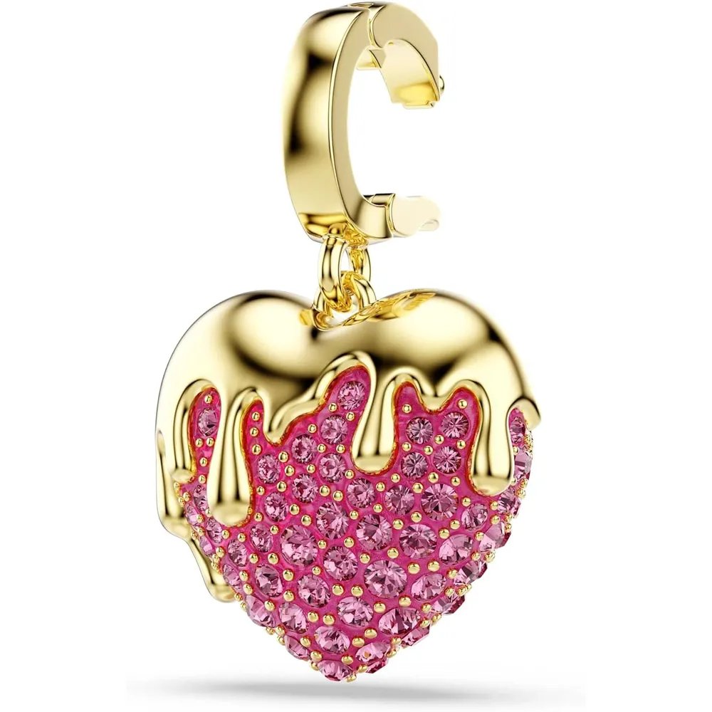 SWAROVSKI CHARM IDYLLIA ACABADO EN ORO ROSA PARA MUJER | ROSADO / DORADO
