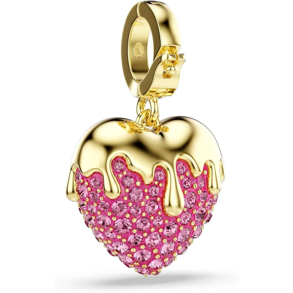 SWAROVSKI CHARM IDYLLIA ACABADO EN ORO ROSA PARA MUJER | ROSADO / DORADO