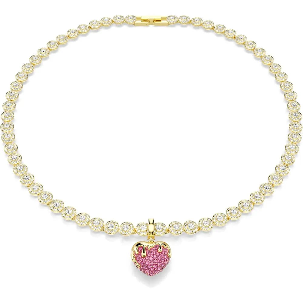 SWAROVSKI CHARM IDYLLIA ACABADO EN ORO ROSA PARA MUJER | ROSADO / DORADO