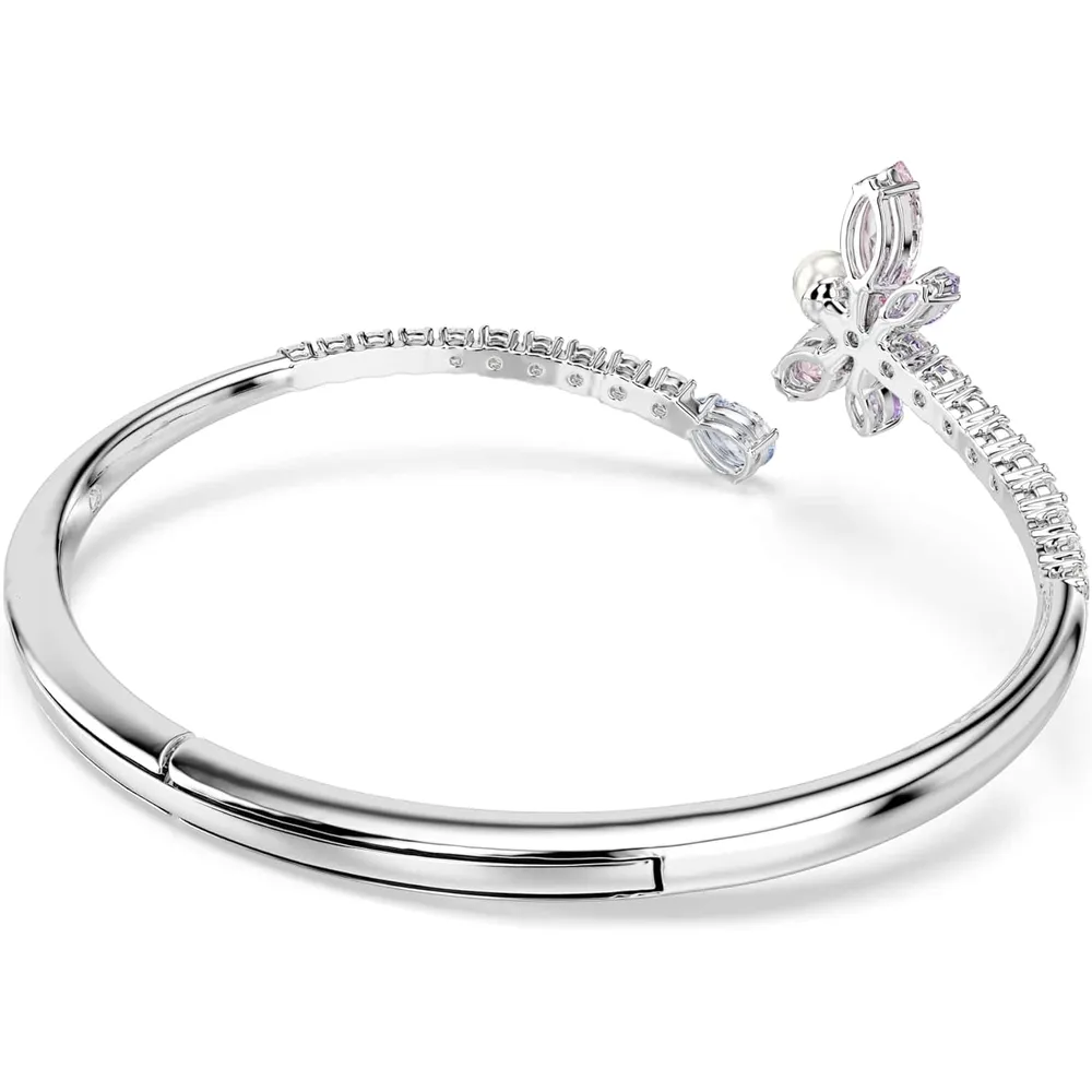 SWAROVSKI BANGLE LIBÉLULA ACABADO RODIO PARA MUJER MEDIUM | ROSA/PLATEADO