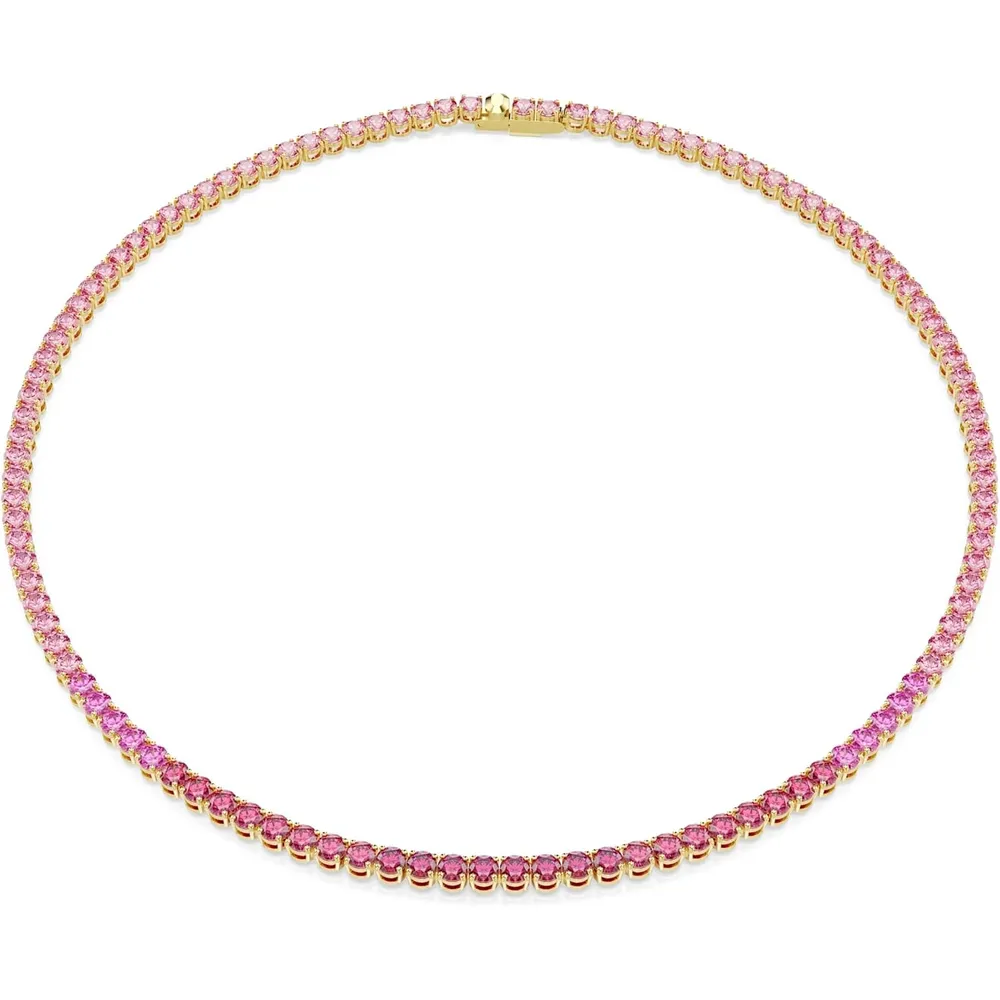 SWAROVSKI COLLAR UNA ANGELIC PARA MUJER | ROSADO / DORADO