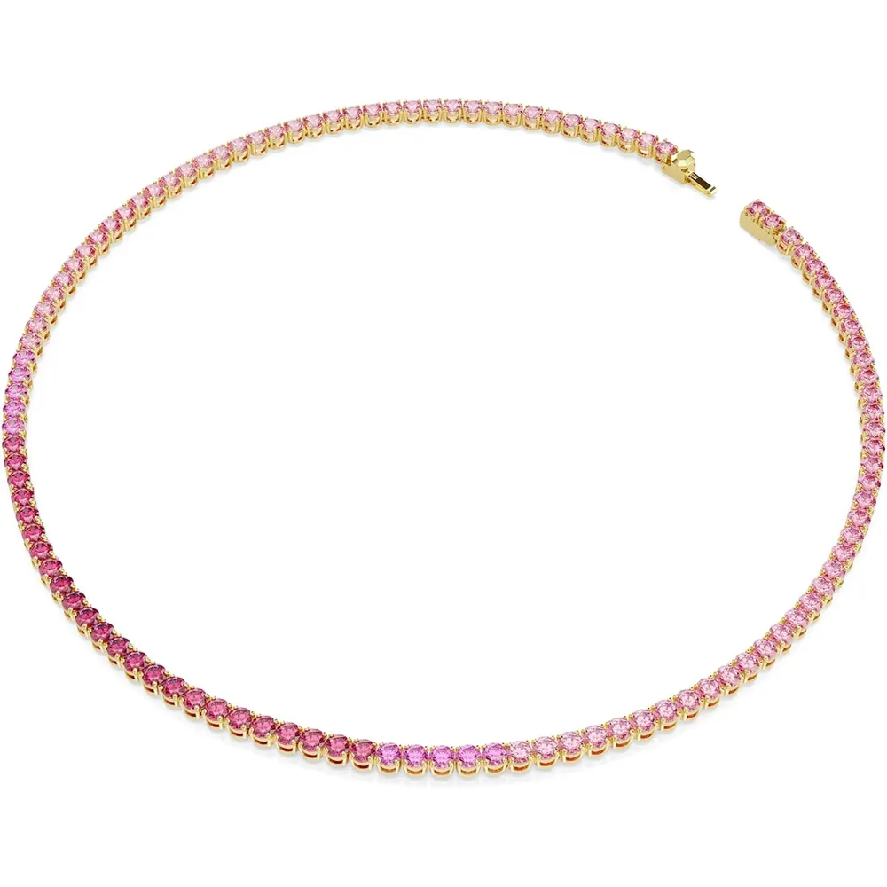 SWAROVSKI COLLAR UNA ANGELIC PARA MUJER | ROSADO / DORADO