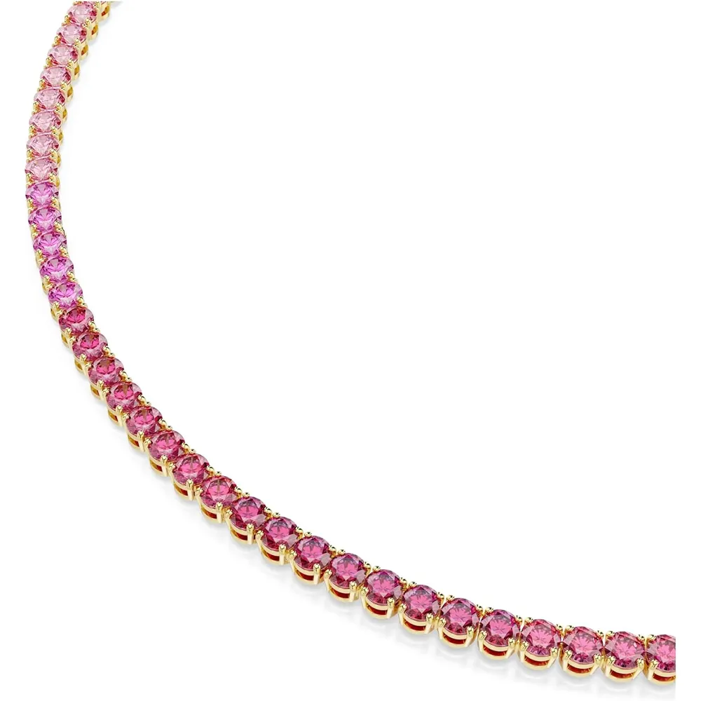 SWAROVSKI COLLAR UNA ANGELIC PARA MUJER | ROSADO / DORADO