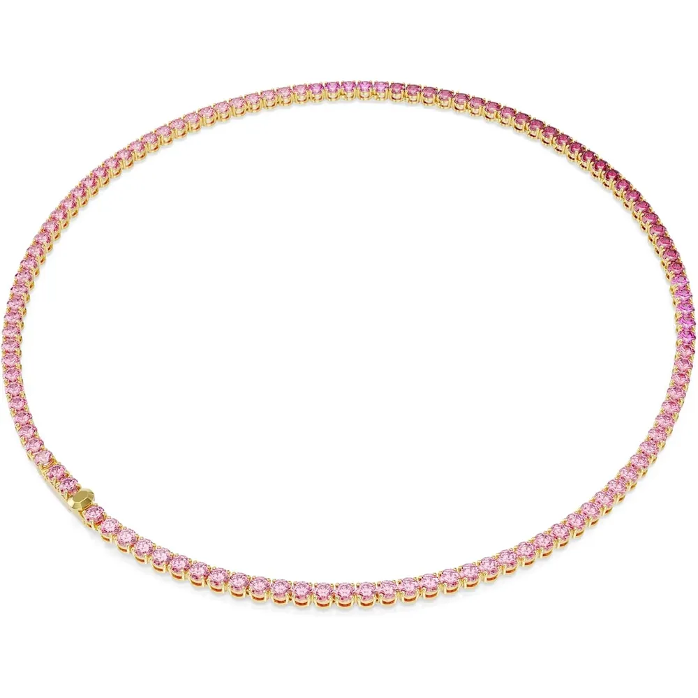 SWAROVSKI COLLAR UNA ANGELIC PARA MUJER | ROSADO / DORADO