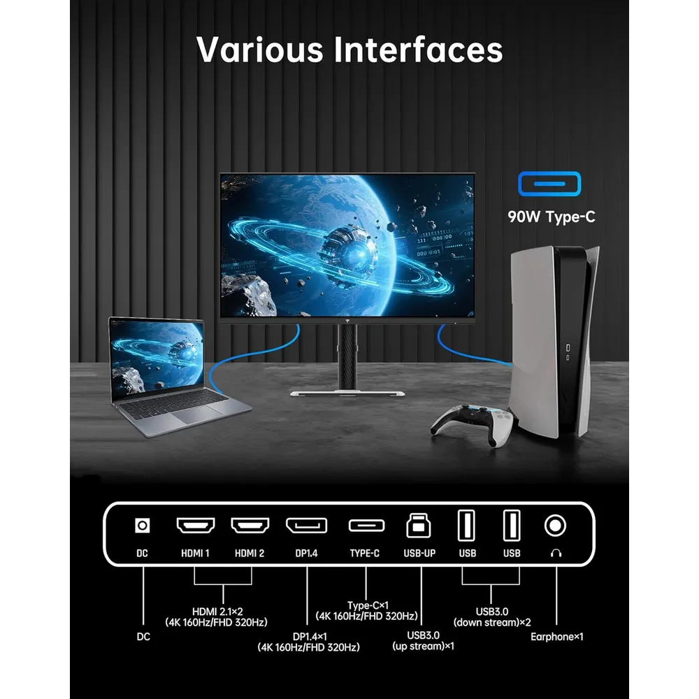 KTC H27P6 Monitor 27" 4K UHD 160Hz