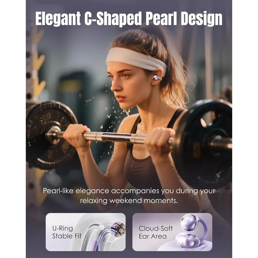 AUDÍFONOS INALÁMBRICOS KING LUCKY GEN 3 CLIP BLUETOOTH 6.0 | MORADO