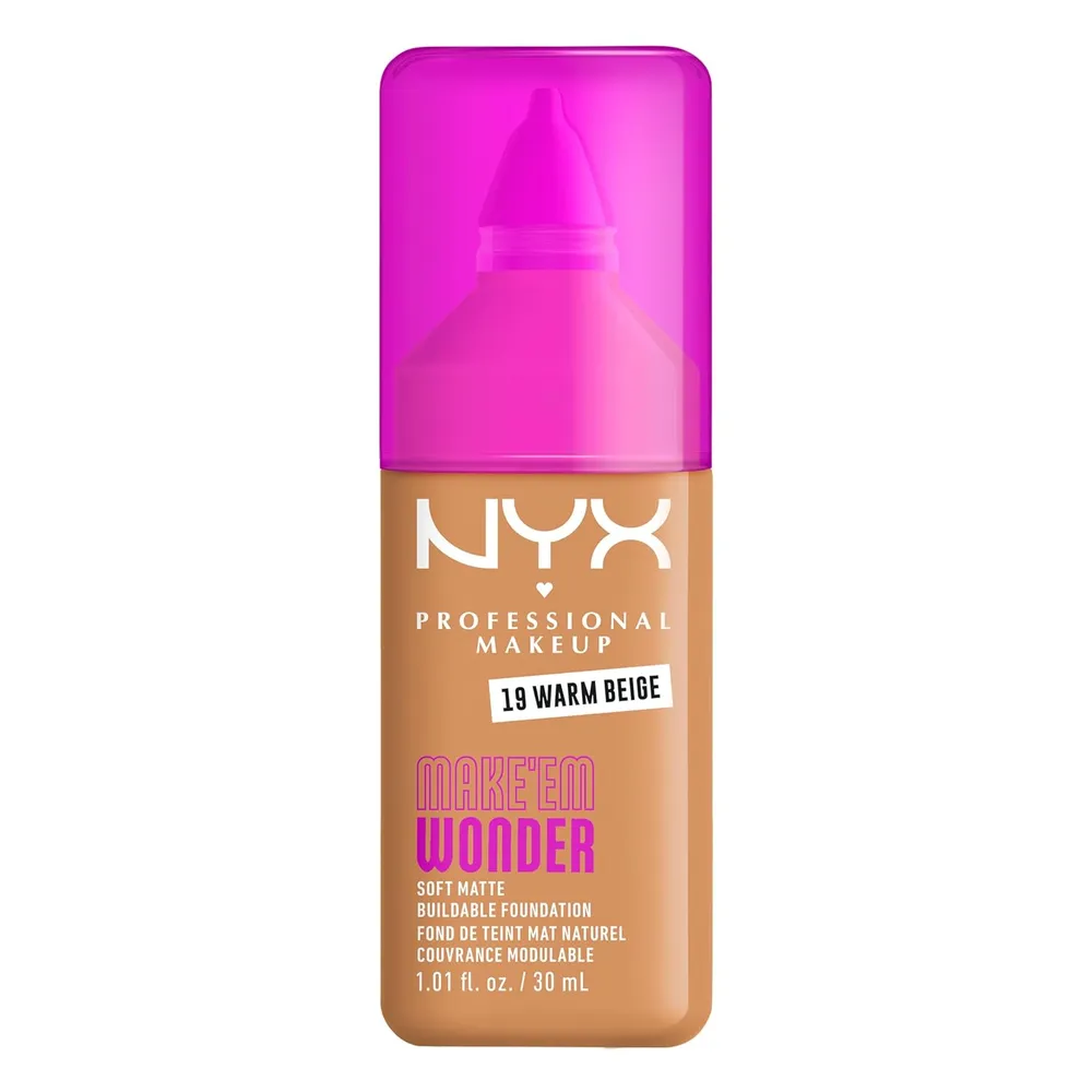 NYX Make 'em Wonder Base Líquida | 19 Warm Beige