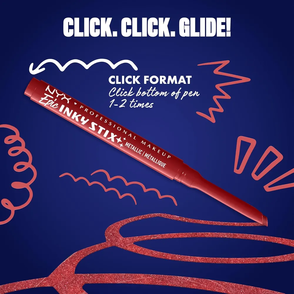NYX Epic Inky Stix Delineador de Ojos | 05 Robotic Red