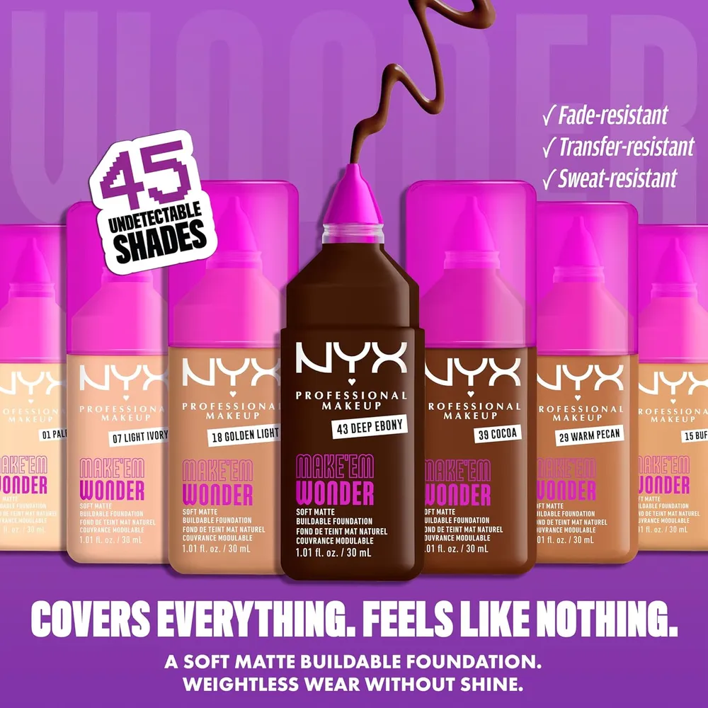 b0fzc7tsp2_1_webp.webp NYX Make 'em Wonder Base Líquida | 09 Light Nude