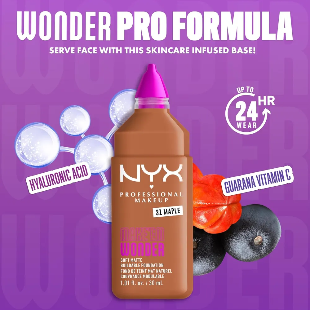 NYX Make 'em Wonder Base Líquida | 31 Maple