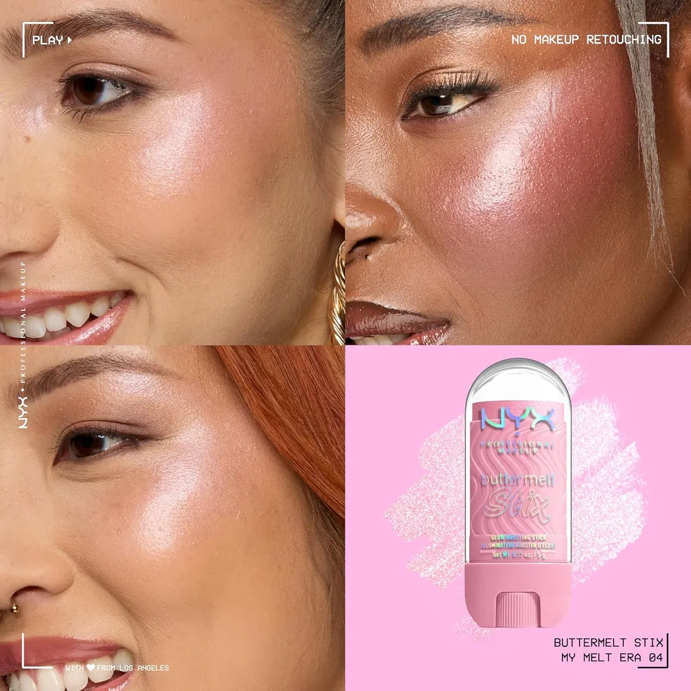 NYX Buttermelt Glaze Stix Iluminador en Barra | 04 My Melt Era