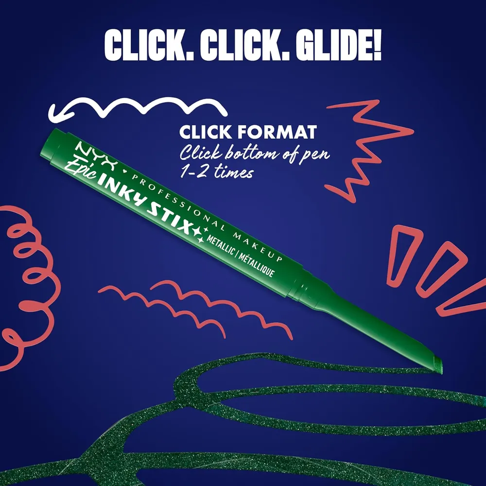 NYX Epic Inky Stix Delineador de Ojos | 14 Electric Emerald