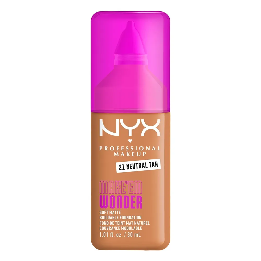 NYX Make 'em Wonder Base Líquida | 21 Neutral Tan