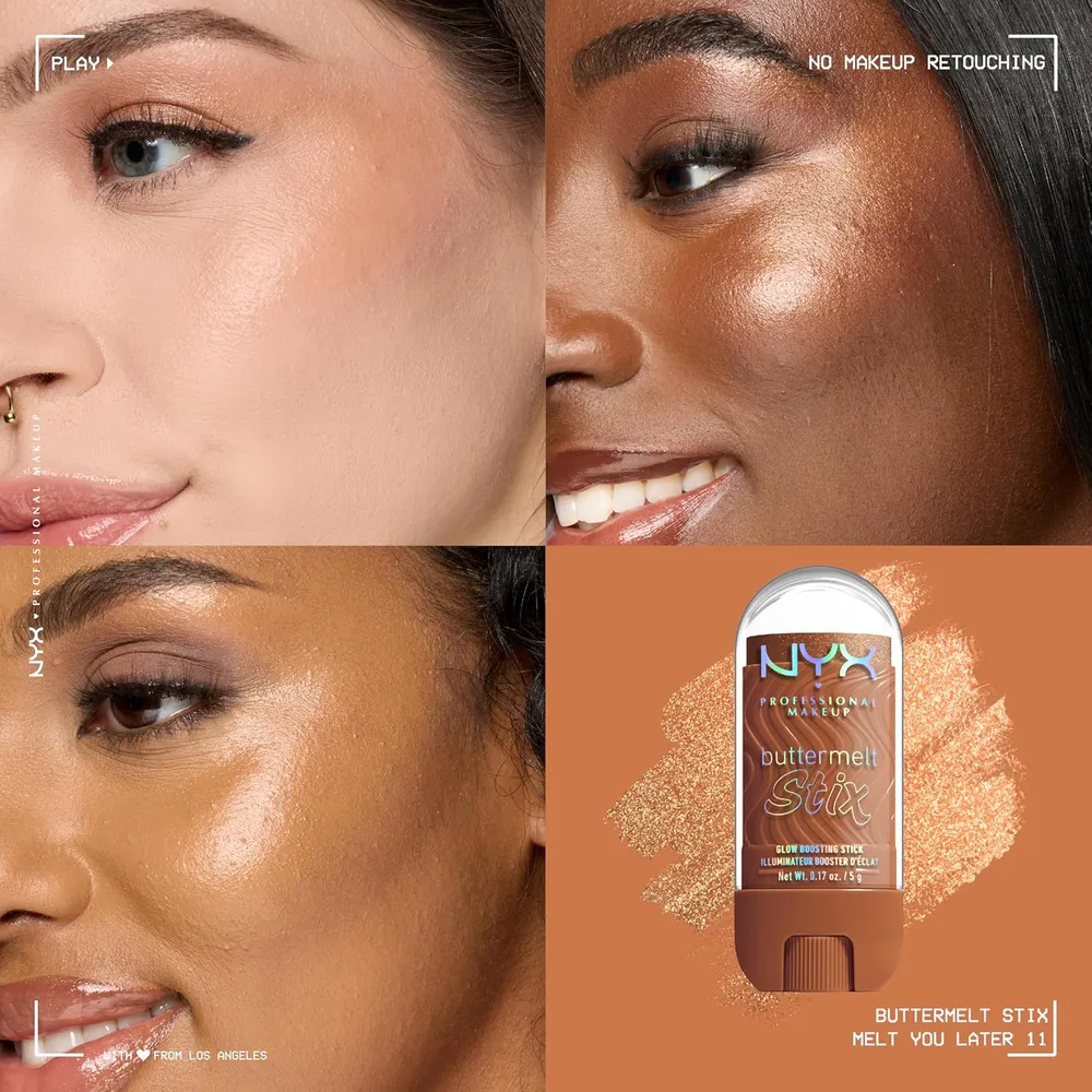 NYX Buttermelt Glaze Stix Iluminador en Barra | 11 Melt You Later