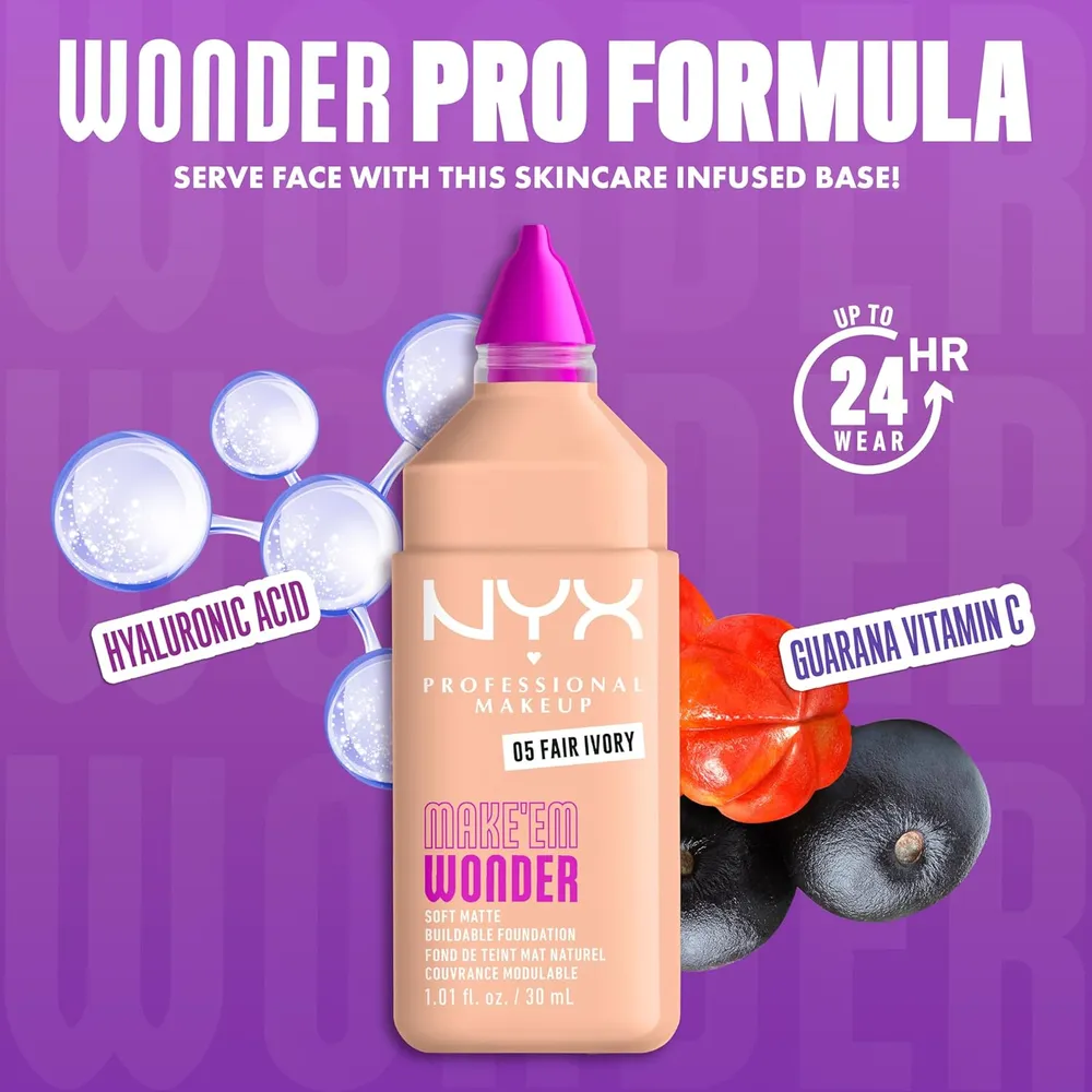 b0fzccwjn9_3_webp.webp NYX Make 'em Wonder Base Líquida | 05 Fair Ivory