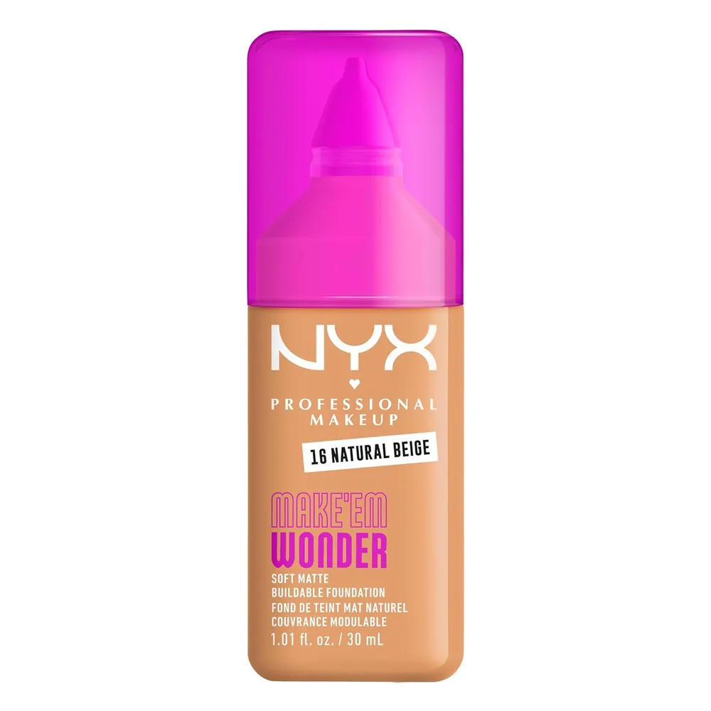 NYX Make 'em Wonder Base Líquida | 16 Natural Beige