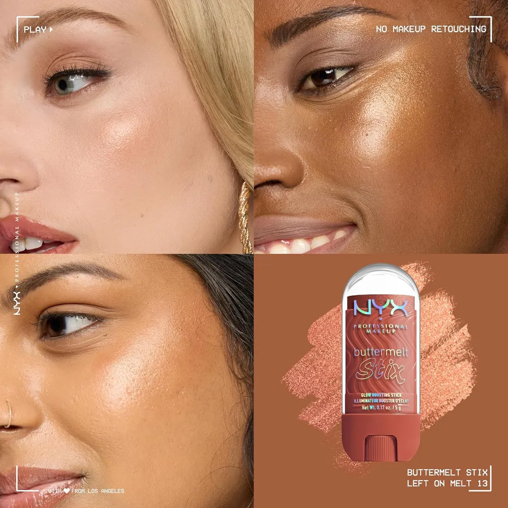 NYX Buttermelt Glaze Stix Iluminador en Barra | Tono Cobre