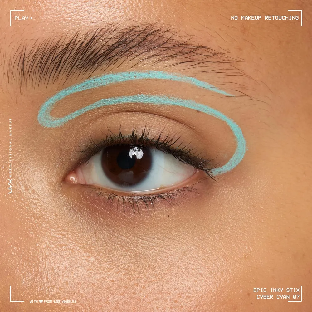 NYX Epic Inky Stix Delineador de Ojos | 07 Cyber Cyan