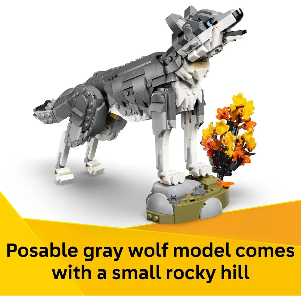 LEGO CREATOR 3 EN 1 LOBO GRIS 626 PIEZAS