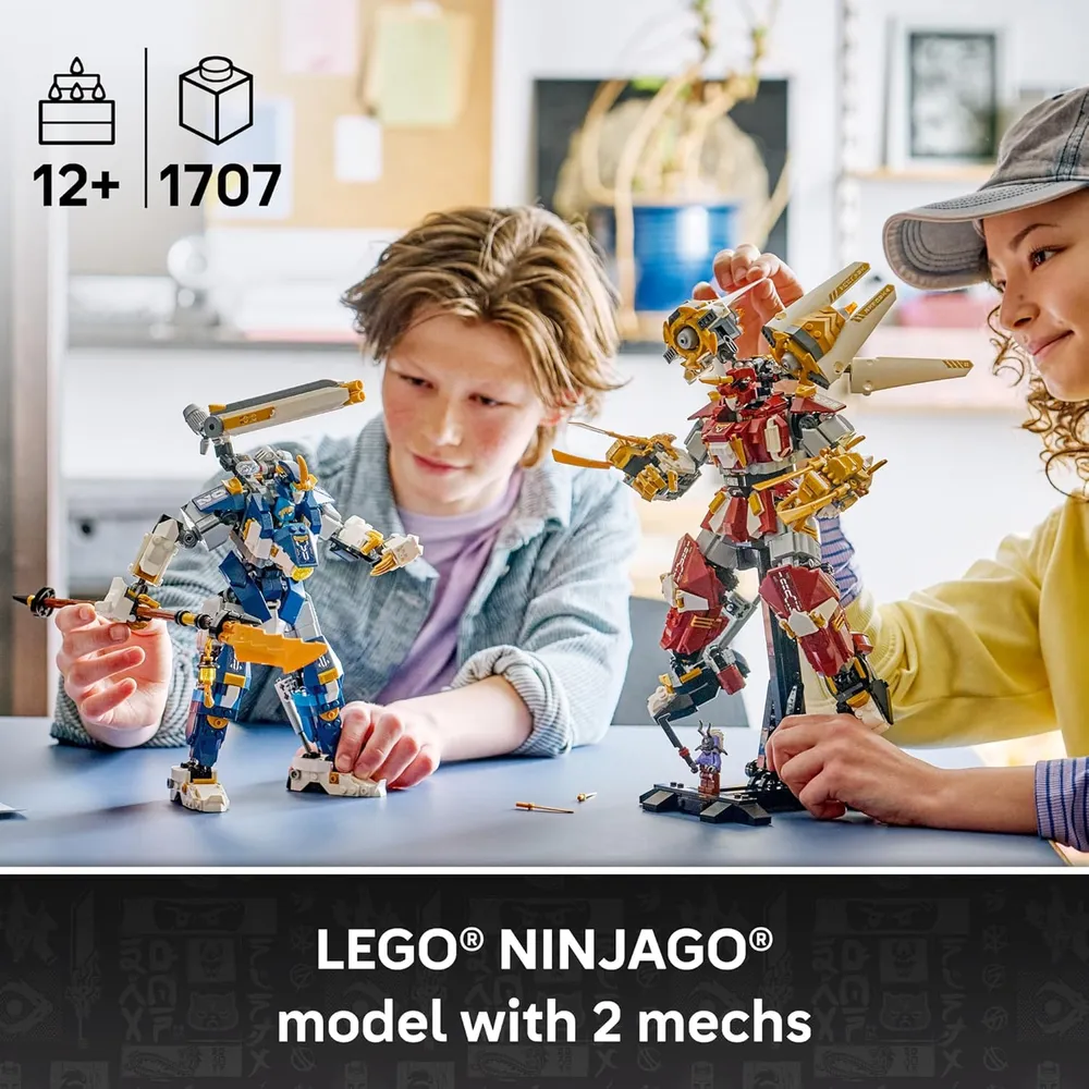 LEGO NINJAGO ROBOTS TITANES GEMELOS 1186 PIEZAS