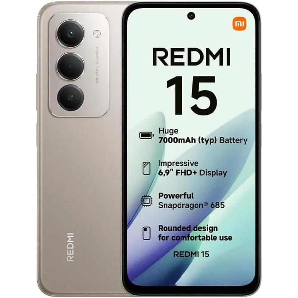 CELULAR XIAOMI REDMI 15 128GB 6GB | GRIS TITÁN