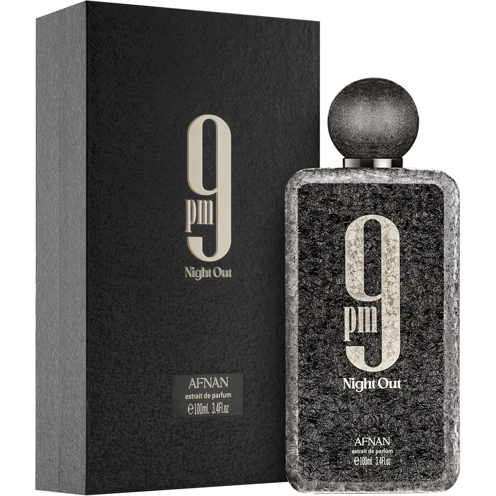 AFNAN 9 PM NIGHT OUT EXTRAIT DE PARFUM UNISEX 3.4 OZ / 100 ML