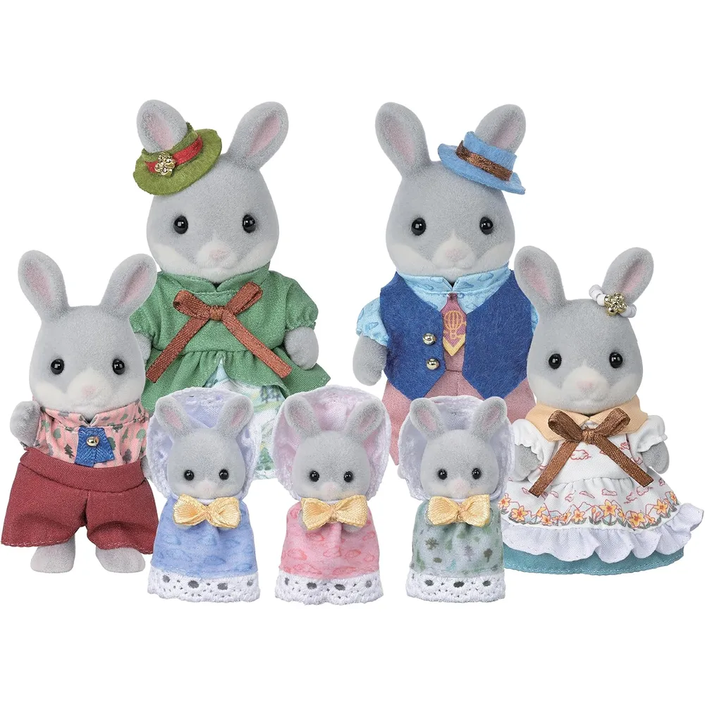 MUÑECA SYLVANIAN FAMILIES FAMILIA CONEJO BLANCO CELEBRACIÓN