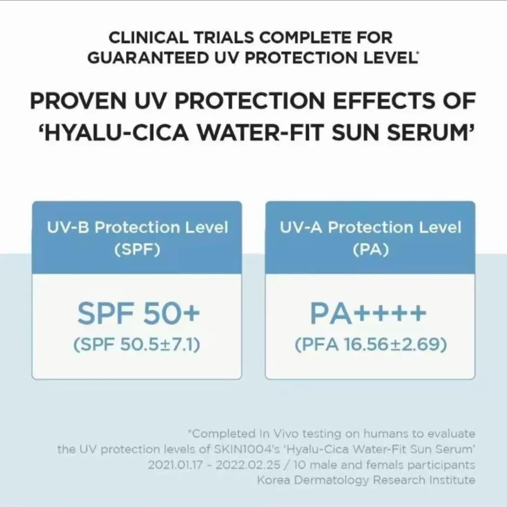 PACK 2 PROTECTOR SOLAR FACIAL HYALU-CICA SPF 50 HIDRATANTE SKIN1004 | 1.69 OZ / 50 ML