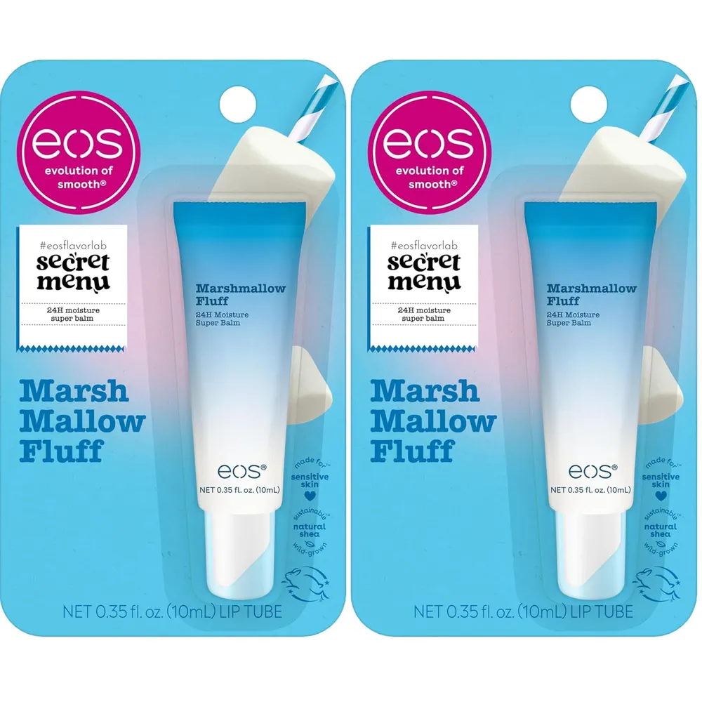 EOS mascarilla labial hidratante pack 2 Marsh Mallow Fluff | 14 ml