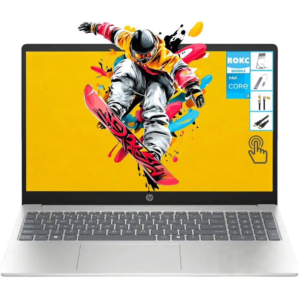 LAPTOP 15.6" I3 HP 15.6" 512GB SSD 16GB RAM W11 PRO - TECLADO INGLÉS