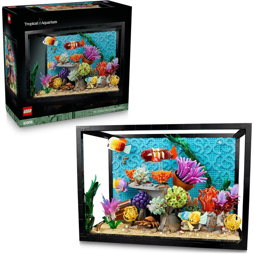 LEGO ICONS ACUARIO TROPICAL 1372 PIEZAS