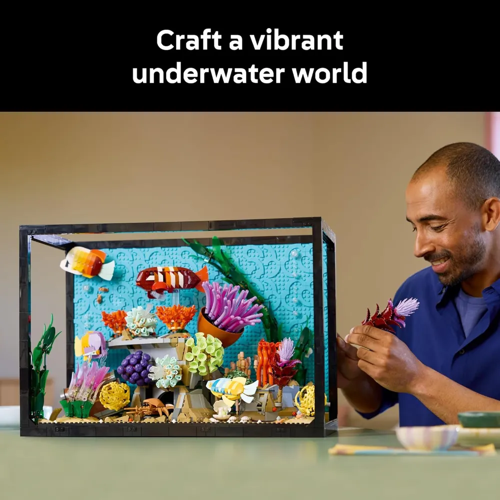 LEGO ICONS ACUARIO TROPICAL 1372 PIEZAS