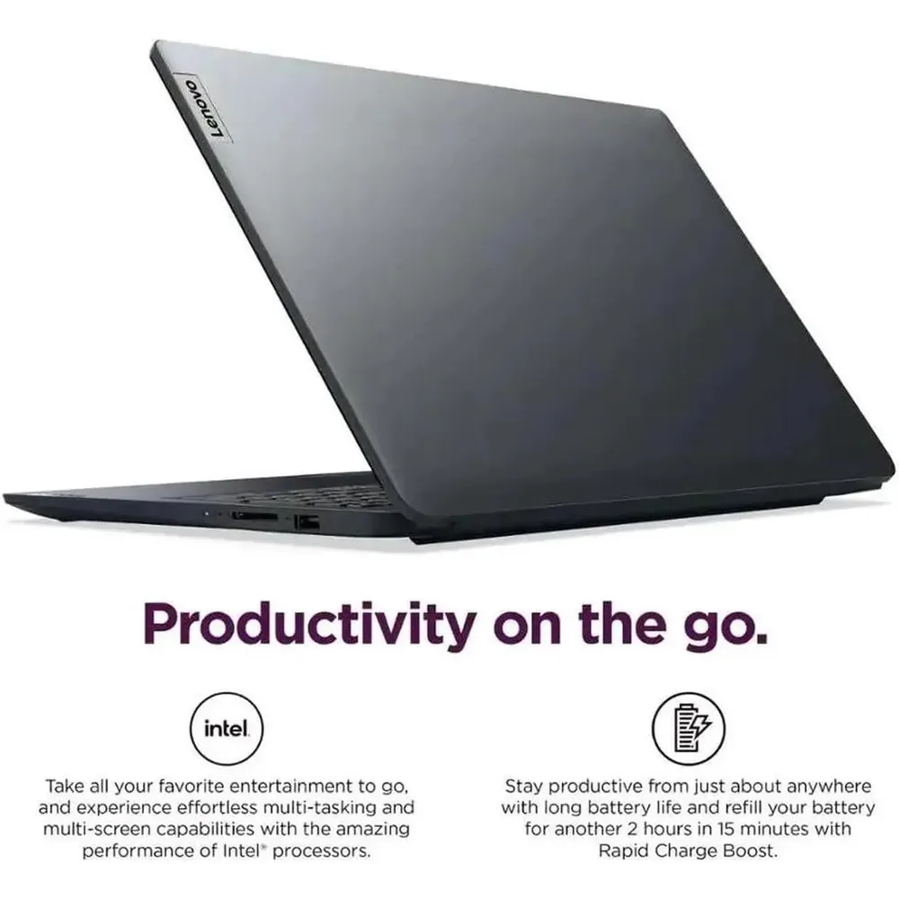 LAPTOP IDEAPAD 1I I5-1334U LENOVO 15.6" 1TB SSD 16GB RAM W11 PRO - TECLADO INGLÉS | ABYSS BLUE