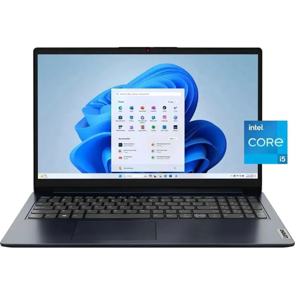 LAPTOP IDEAPAD 1I I5-1334U LENOVO 15.6" 512GB SSD 24GB RAM W11 PRO - TECLADO INGLÉS | ABYSS BLUE
