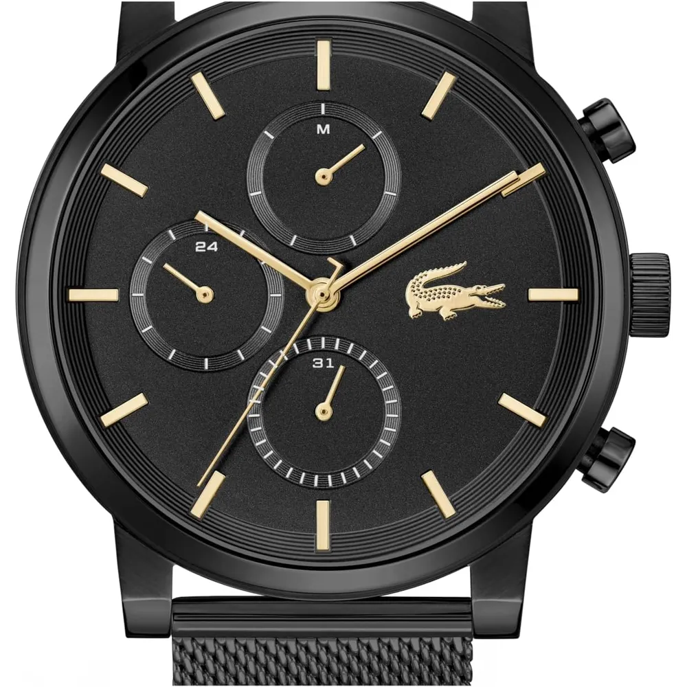 RELOJ LACOSTE REPLAY BRAZALETE DE MALLA 43 MM HOMBRE - Negro Brillante
