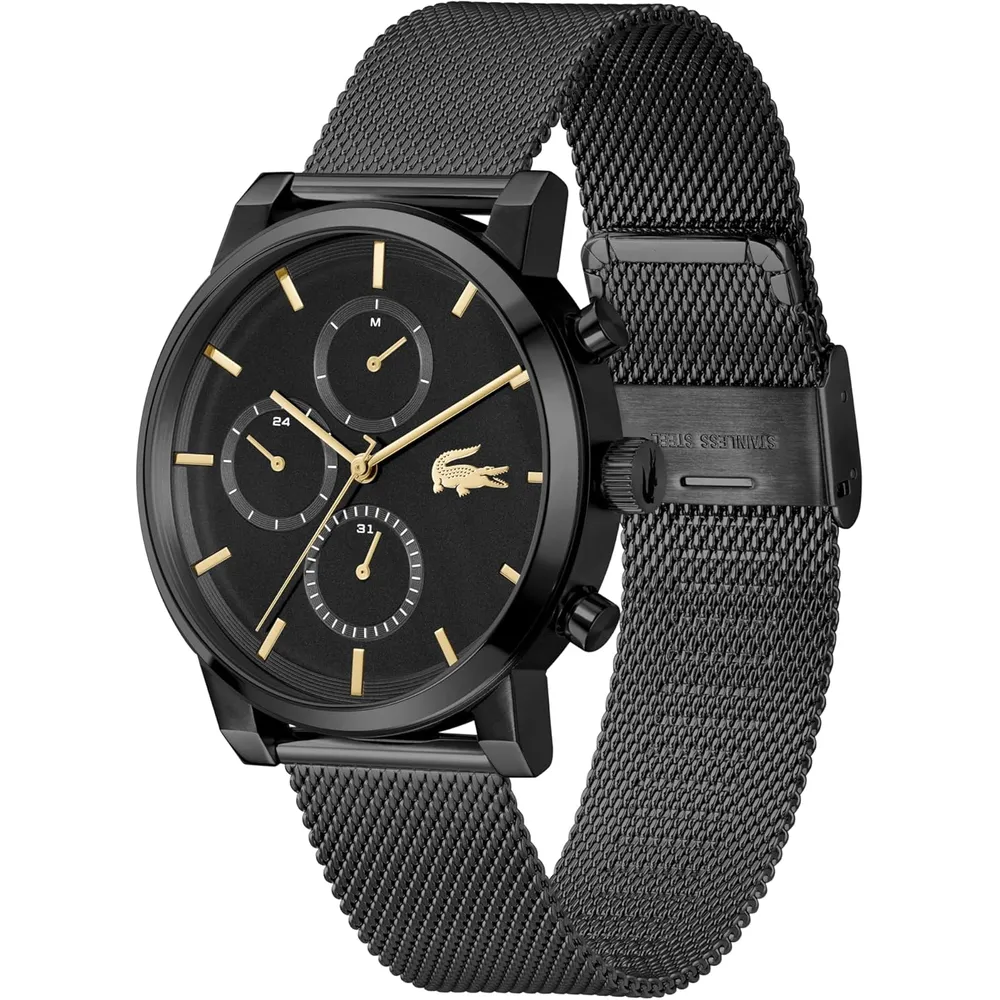 RELOJ LACOSTE REPLAY BRAZALETE DE MALLA 43 MM HOMBRE - Negro Brillante