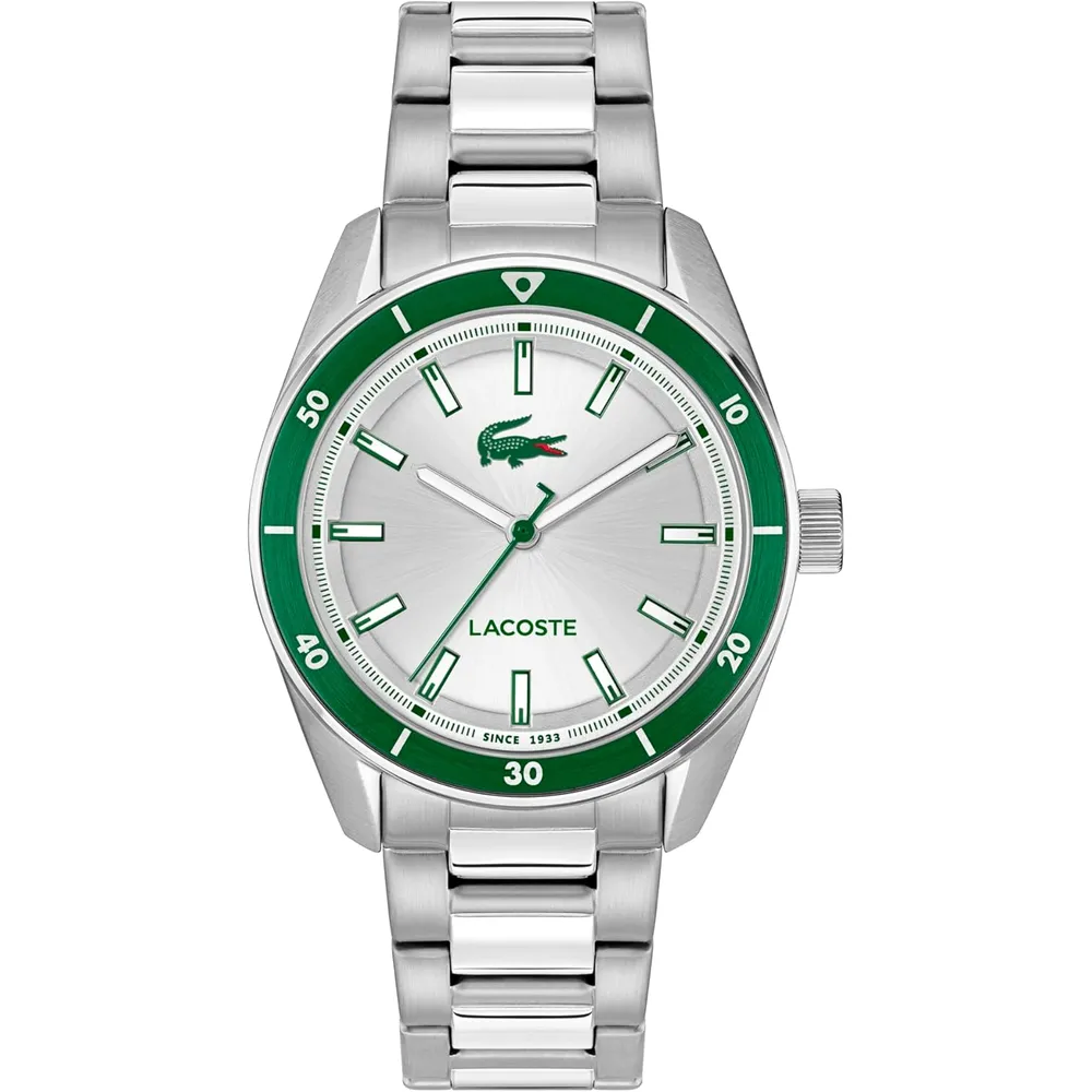 RELOJ LACOSTE BOSTON CUARZO 39 MM BRAZALETE HOMBRE | SILVER