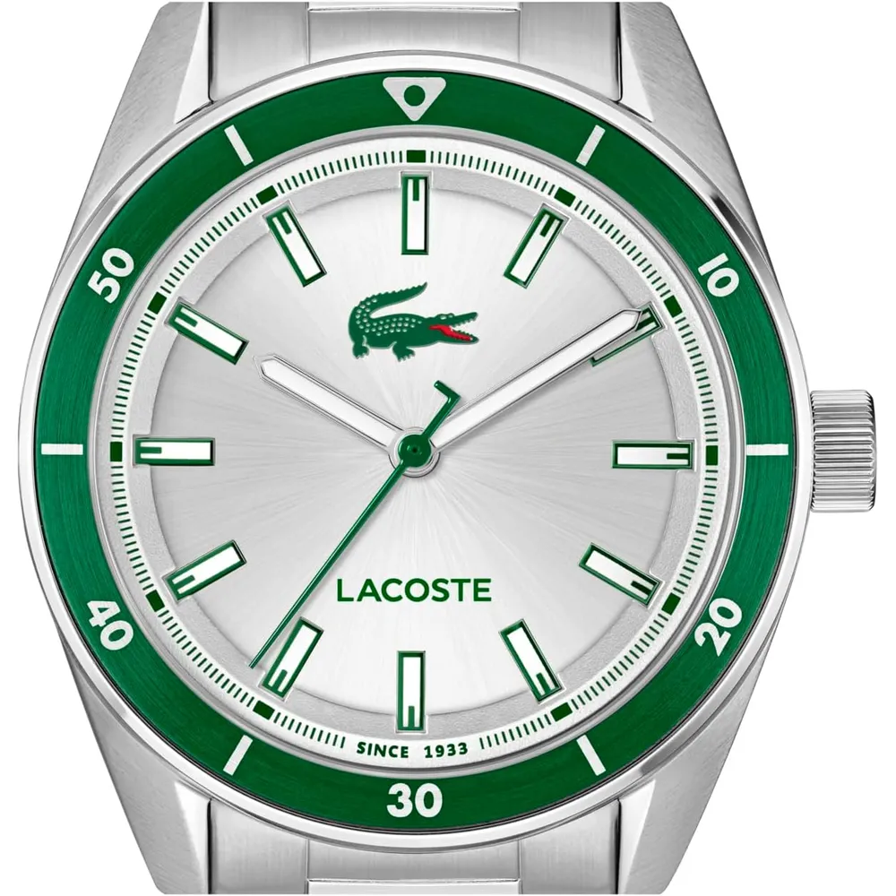 RELOJ LACOSTE BOSTON CUARZO 39 MM BRAZALETE HOMBRE | SILVER