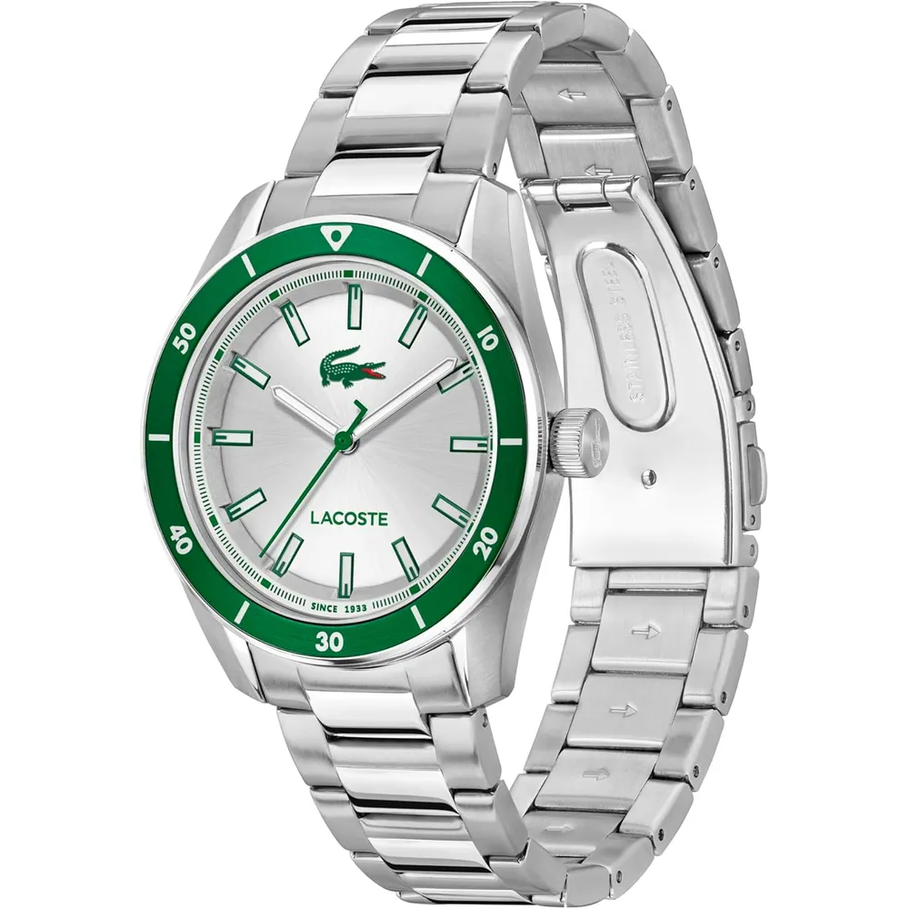 RELOJ LACOSTE BOSTON CUARZO 39 MM BRAZALETE HOMBRE | SILVER
