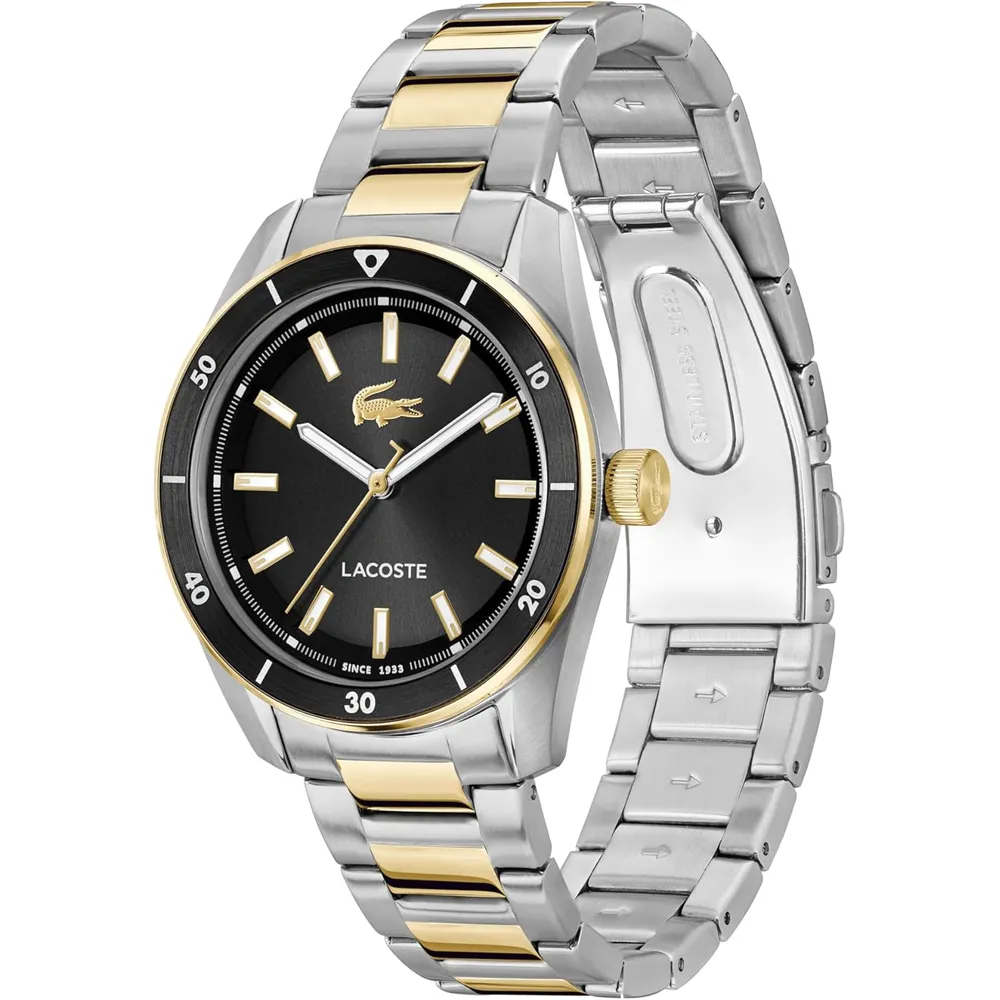 RELOJ LACOSTE BOSTON CUARZO 39 MM HOMBRE - SILVER/GOLD