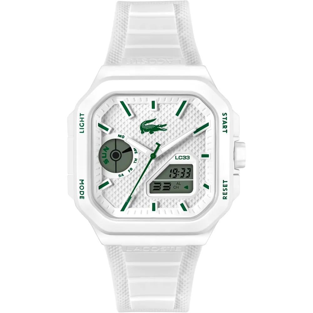 RELOJ LACOSTE LC33 DIGITAL 35 MM HOMBRE - WHITE