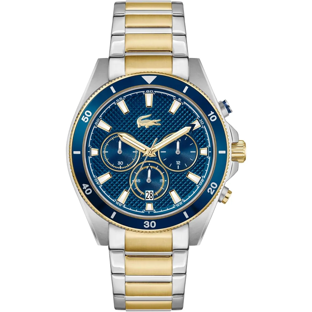 RELOJ LACOSTE MAINSAIL CRONÓGRAFO CLÁSICO 43 MM HOMBRE - Silver/Blue